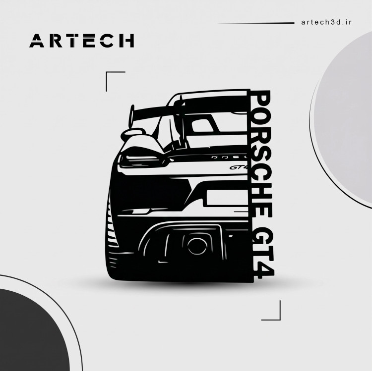 دکور دیواری Porsche GT4